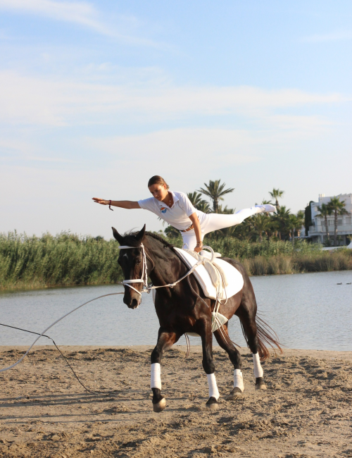 paseos a caballo por la playa club hípico vera